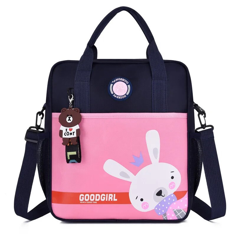 Skolēna soma Sākumskolas rokassomiņa Multfilmas viena pleca soma Grima skolas soma Zēni un meitenes nes skolas somu