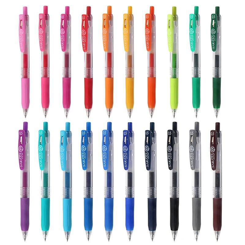 1 tk Zebra SARASA JJ15 Juice mitmevärviline geelpliiats õpilaste joonistamise kirjutustarbed 0,5 mm 20 värvi