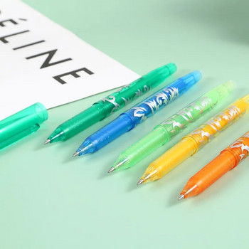 8-цветна изтриваема гел химикалка, 0,5 мм химикалка Chuanjing, писане на ученици, творчески инструменти за рисуване, училищни офис консумативи, канцеларски материали