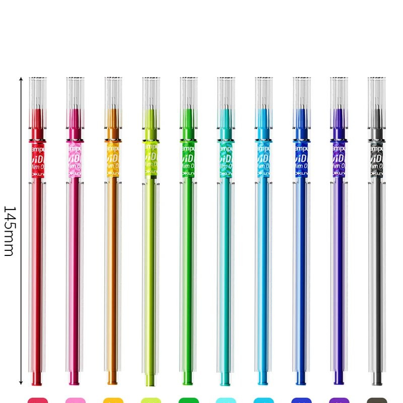 Japāna KOKUYO VIVIDRY Slim 0,4 mm gēla pildspalva biroja skolas studentu rakstīšanai Gel-lnk kancelejas piederumi 1 gab.