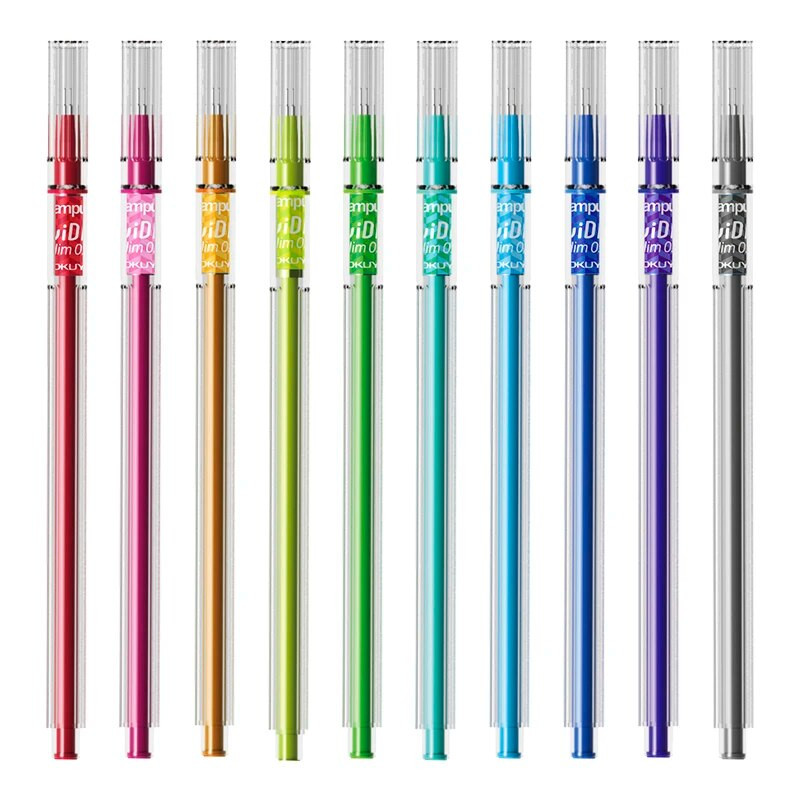 Japāna KOKUYO VIVIDRY Slim 0,4 mm gēla pildspalva biroja skolas studentu rakstīšanai Gel-lnk kancelejas piederumi 1 gab.