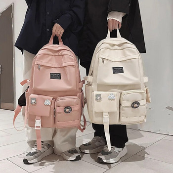 Μεγάλη τσάντα ταξιδιού για εφήβους Σχολική τσάντα Γυναικεία Νέα μόδα Harajuku Ulzzang Campus Junior High School Student Backpack