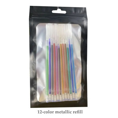 Színek Csillogó Vázlat Rajz Színes tolljelzők Gél toll készlet Utántöltő Rúd Rollerball Pasztell Neon Marker Irodai iskolai írószerek