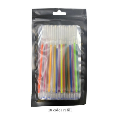 Színek Csillogó Vázlat Rajz Színes tolljelzők Gél toll készlet Utántöltő Rúd Rollerball Pasztell Neon Marker Irodai iskolai írószerek