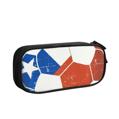 Μολυβοθήκη Kawaii Soccer Ball Flames για κορίτσια αγόρια Μεγάλη αποθήκευση ποδοσφαίρου Flaming Pencil Τσάντα Σχολικά είδη