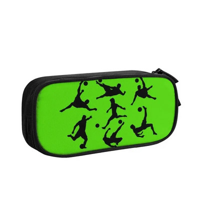 Μολυβοθήκη Kawaii Soccer Ball Flames για κορίτσια αγόρια Μεγάλη αποθήκευση ποδοσφαίρου Flaming Pencil Τσάντα Σχολικά είδη