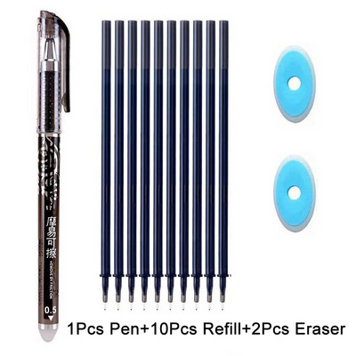 100 vnt. nutrinami rašikliai, gelio rašikliai 0,5 mm mėlynos/juodos spalvos rašalo papildymo rinkinys mokyklinėms reikmenims Studentų rašymo egzaminų raštinės reikmenys