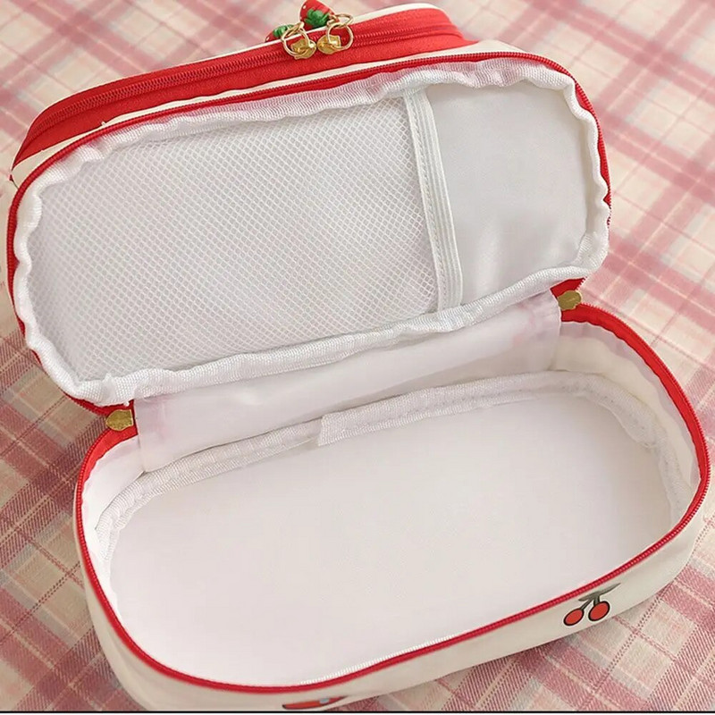 Loominguline PU armas pliiatsikott kooli hoiukott Nahast kosmeetikakott suur pliiatsikott tüdrukule pastakas Maasika kawaii pastakas