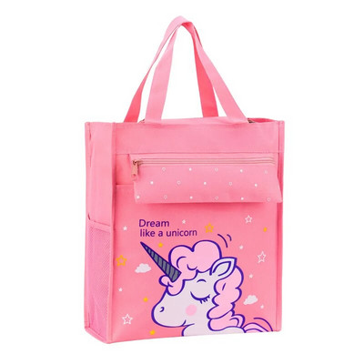 Children`s book storage bag primary school cartoon portable book bag children`s Oxford cloth tuition bag school-bags-for-girls
