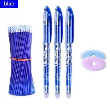 Haile 10-30pcs Cute Erasable Gel στυλό στυλό Ράβδος 0,5mm Ανταλλακτικά Μπλε/Μαύρο μελάνι που πλένεται Σχολικά είδη γραφής