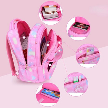 Ученически чанти за сладки момичета Детска раница за начално училище чанта Детска чанта за книги Princess Schoolbag Mochila Infantil 2 Szies