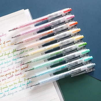 Σετ 9 τμχ Πτυσσόμενο στυλό μελάνης Morandi Color Gel 0,5 mm Ανταλλακτικό Μεγάλης χωρητικότητας Γραφείο Σχολική Υπογραφή Γραφική γραφική ύλη