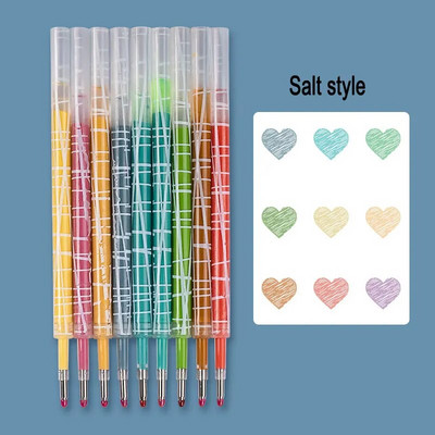 9 gab. Ievelkama Morandi krāsaina gēla tintes pildspalva ar 0,5 mm ložu uzgali, liela ietilpība, uzpilde biroja skola paraksta rakstāmpiederumi