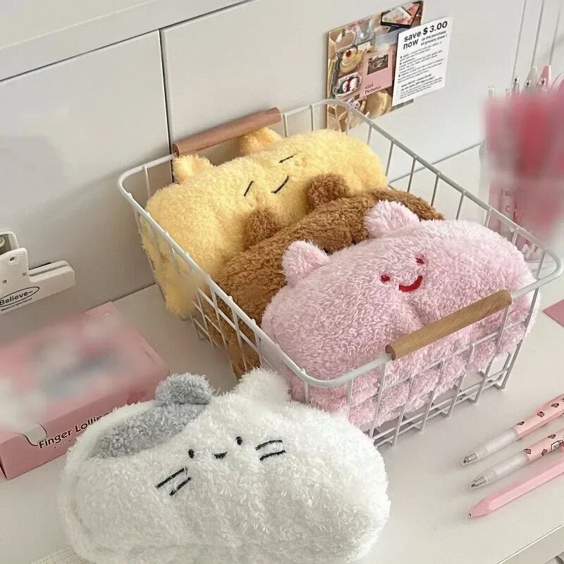 Χειμερινή βελούδινη μολυβοθήκη Fashion Kawaii Cartoon Animal Pencil Bag Τσάντα αποθήκευσης χαρτικών υψηλής χωρητικότητας Χαριτωμένος Organizer λευκώματος