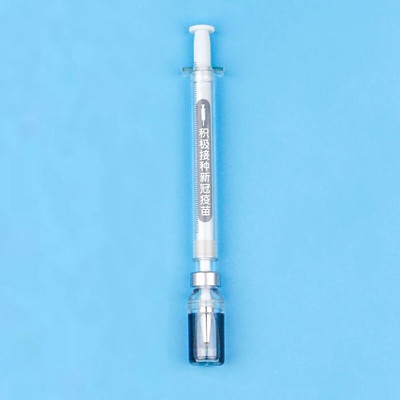 2Pieces Novelty Syringe Peculiar Shape Cute Stationery 0,5 mm School Supplies Office Gel στυλό