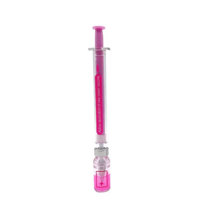 2Pieces Novelty Syringe Peculiar Shape Cute Stationery 0,5 mm School Supplies Office Gel στυλό
