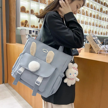 Японска чанта през рамо, чанта през рамо, чанта с голям капацитет, чанта за книги, нов стил за студентите да опаковат книги в клас.