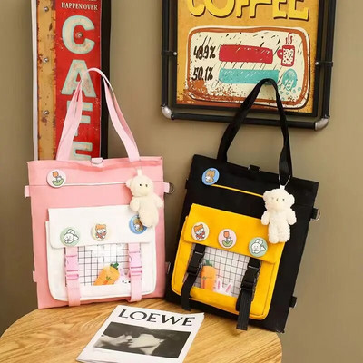 Children School Bags Girls Boy Portable Information Bag Cartoon Tuition Bag School Supplies Storage Bag Kid Handbag Stationery