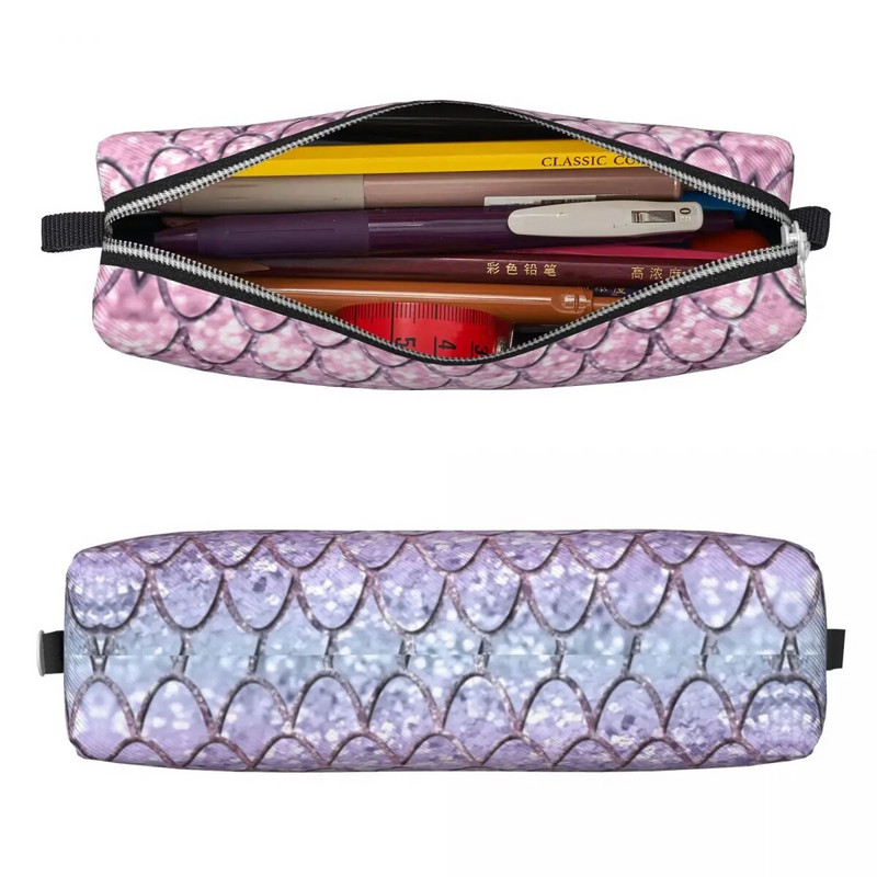 Διασκεδαστικές ζυγαριές Mermaid On Unicorn Girls Glitter Μολυποθήκες Μολυβοθήκες Μολυβοθήκες για μαθητική τσάντα Σχολικά είδη φερμουάρ Χαρτικά