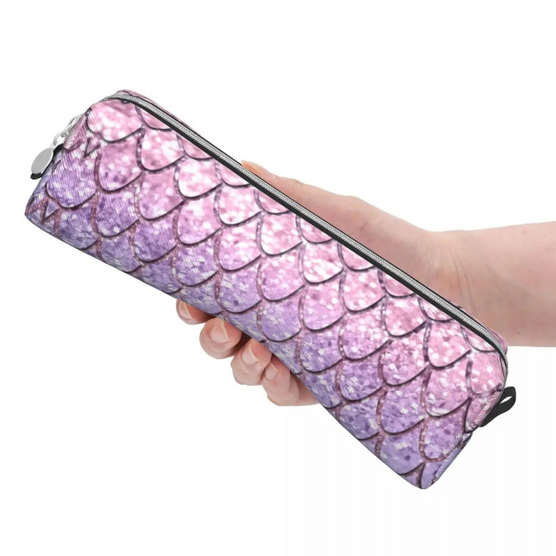 Διασκεδαστικές ζυγαριές Mermaid On Unicorn Girls Glitter Μολυποθήκες Μολυβοθήκες Μολυβοθήκες για μαθητική τσάντα Σχολικά είδη φερμουάρ Χαρτικά