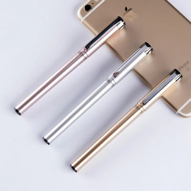 1 gabalas Lytwtw gelinis rašiklis, skirtas mokykloms, rožinio aukso spalvos mielos raštinės reikmenys, mielas, gražus rašiklis