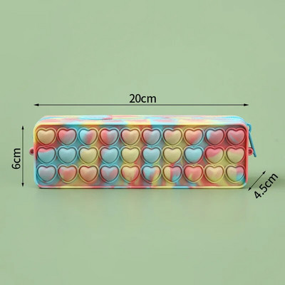 1 τμχ Φοιτητική πολυλειτουργική μολυβοθήκη σιλικόνης κουτί χαρτικής μολυβοθήκη παιδική τσάντα αποθήκευσης μεγάλης χωρητικότητας