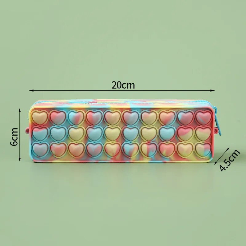 1 τμχ Φοιτητική πολυλειτουργική μολυβοθήκη σιλικόνης κουτί χαρτικής μολυβοθήκη παιδική τσάντα αποθήκευσης μεγάλης χωρητικότητας