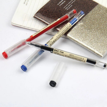 11PCS Комплект гел химикалки Ученически пособия Черно синьо червено Цвят на мастило 0,35 mm Химикалка Kawaii Pen Ученици Училищни канцеларски материали