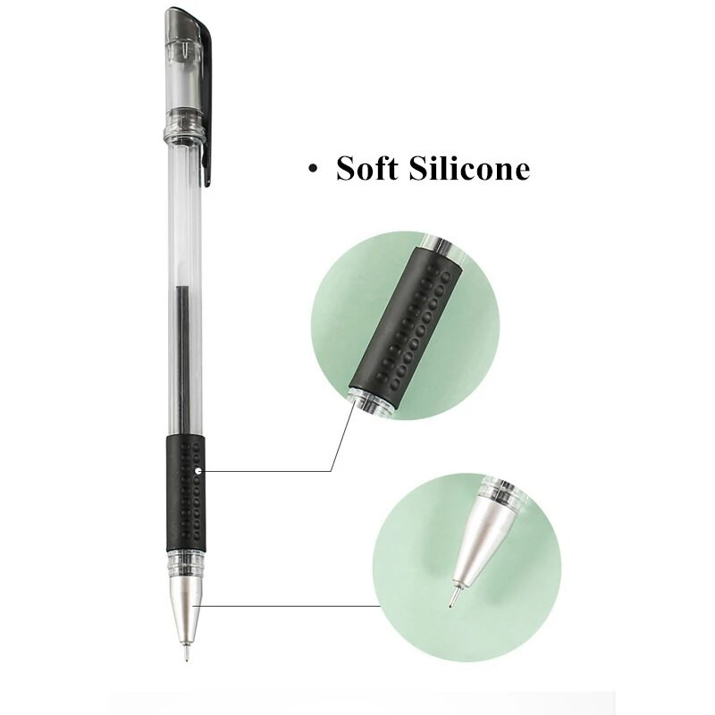 Στυλό τζελ με ανταλλακτικά Σετ Μύτη βελόνας 0,5 χιλιοστών Μαύρο Μπλε Κόκκινο Ανταλλακτικά Φοιτητές Σχολικό Γραφείο Χαρτικά Χονδρική