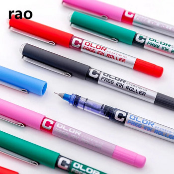 Υψηλής ποιότητας στυλό gel μελάνης μεγάλης χωρητικότητας 7 χρωμάτων Student School Γραφείο Γραφείο Fine Roller Ball Pen New
