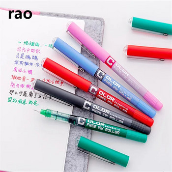 Υψηλής ποιότητας στυλό gel μελάνης μεγάλης χωρητικότητας 7 χρωμάτων Student School Γραφείο Γραφείο Fine Roller Ball Pen New