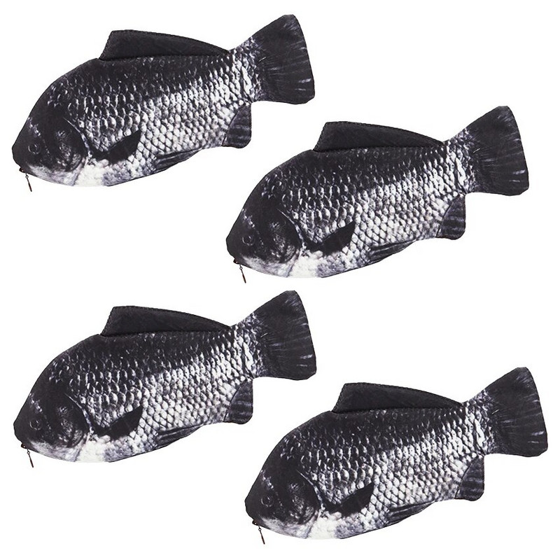 1PC Creative Fish Pencil Box Lielas ietilpības uzlabojumi Pildspalvu futrālis Skolai Dāvanu Jautra strūklaku pildspalvu soma Skolas piederumi
