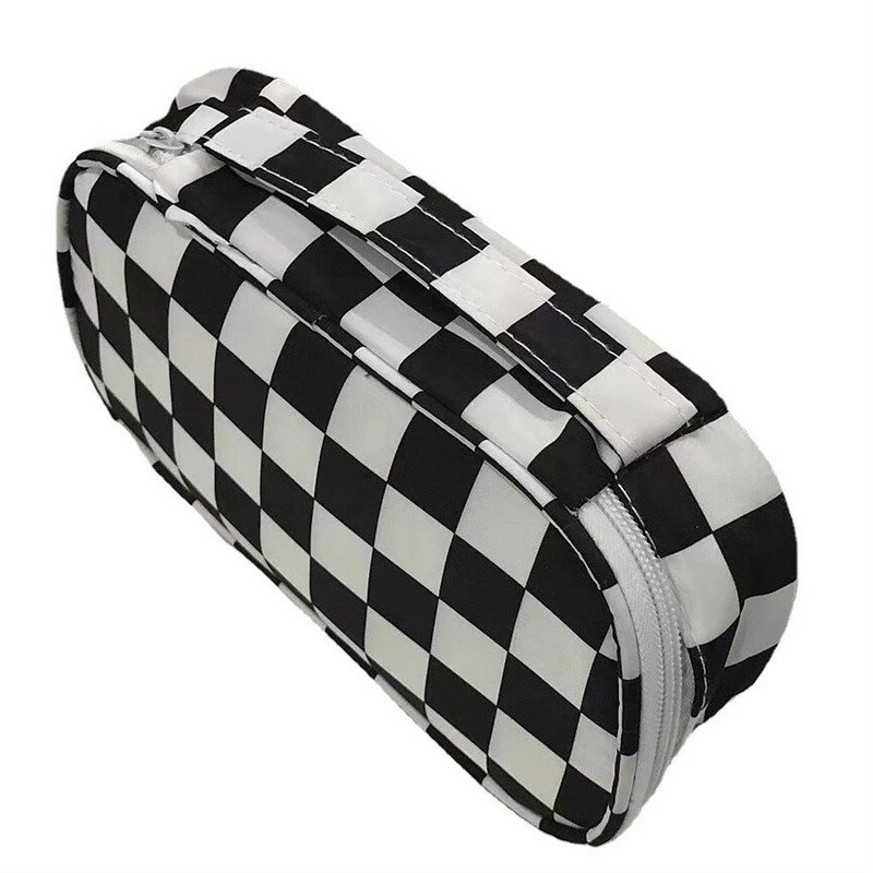 Kawaii Penāļi Trousse Estētiskās kancelejas preces Estuches Fundas Pencils Estojo šaha borta režģa futrāļi Soma Estuche Escolares