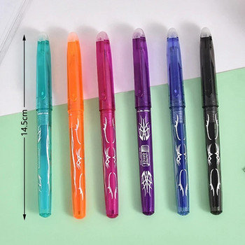 12 цвята изтриваема гел химикалка 0,7 mm Kawaii химикалки Творчески маркери за рисуване Инструменти Миещи се дръжки Пръчки Ученически пособия Канцеларски материали за писане