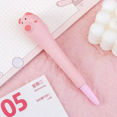 Stresa mazināšanas gēla pildspalvas Kawaii Rabbit Squishy Foam Signature Pildspalvas Jauki rullīšu pildspalvas skolas korejiešu kancelejas piederumiem biroja piederumi