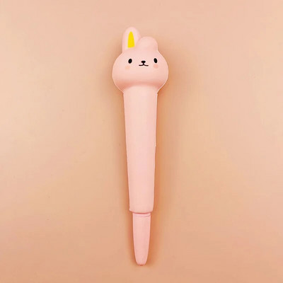 Stresa mazināšanas gēla pildspalvas Kawaii Rabbit Squishy Foam Signature Pildspalvas Jauki rullīšu pildspalvas skolas korejiešu kancelejas piederumiem biroja piederumi