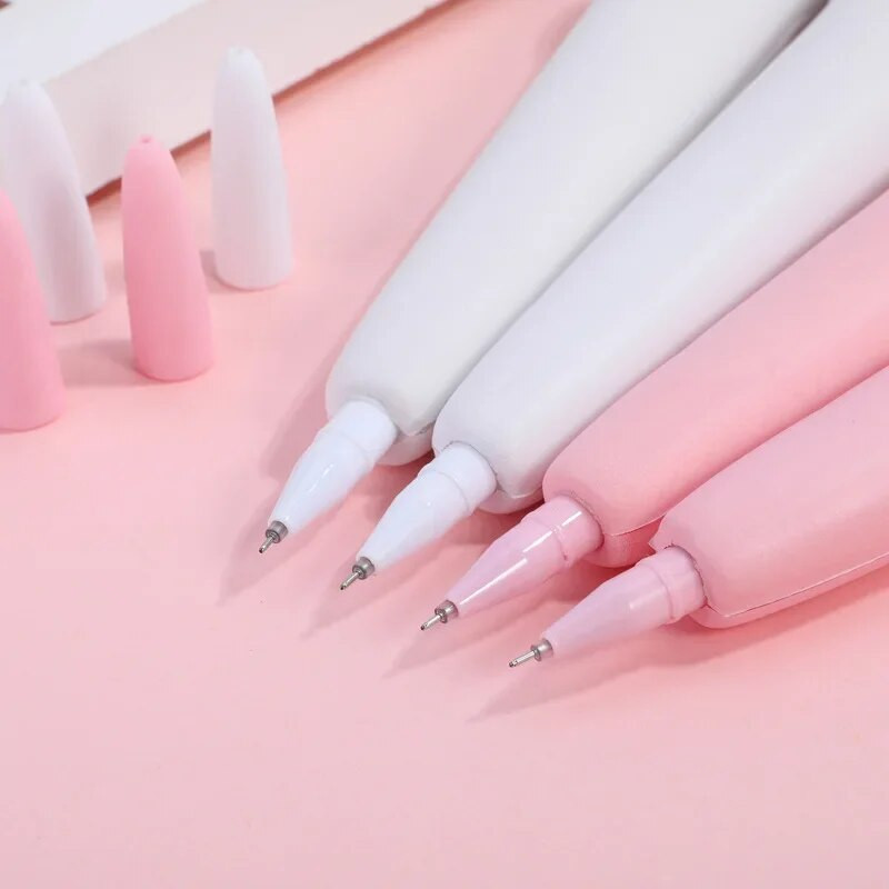 Stresa mazināšanas gēla pildspalvas Kawaii Rabbit Squishy Foam Signature Pildspalvas Jauki rullīšu pildspalvas skolas korejiešu kancelejas piederumiem biroja piederumi