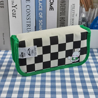Penālis Kawaii Estuche Escolares Estojo šaha borta režģa futrāļi soma Trousse estētiskās kancelejas preces Estuches Fundas pencils