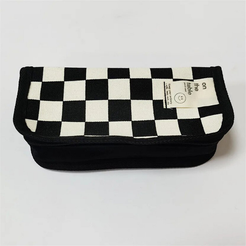 Penālis Kawaii Estuche Escolares Estojo šaha borta režģa futrāļi soma Trousse estētiskās kancelejas preces Estuches Fundas pencils