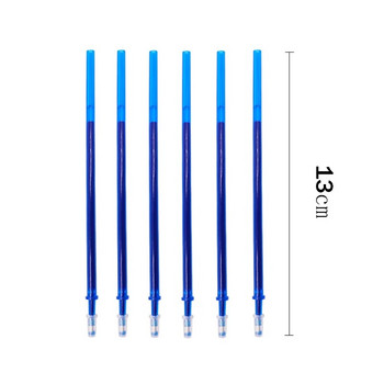 27 τεμάχια/Παρτίδα Avocado Erasable Gel Pen Blue Ink 0,5mm Πλενόμενη λαβή στυλό Kawaii Stationery Ράβδοι αναπλήρωσης για σχολικά εργαλεία γραφής