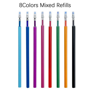 8 krāsu dzēšama gēla pildspalva 0,5 mm Kawaii pildspalvas Studentu daudzkrāsu rakstīšanas zīmēšanas rīki Biroja skolas piederumi Jauki rakstāmpiederumi