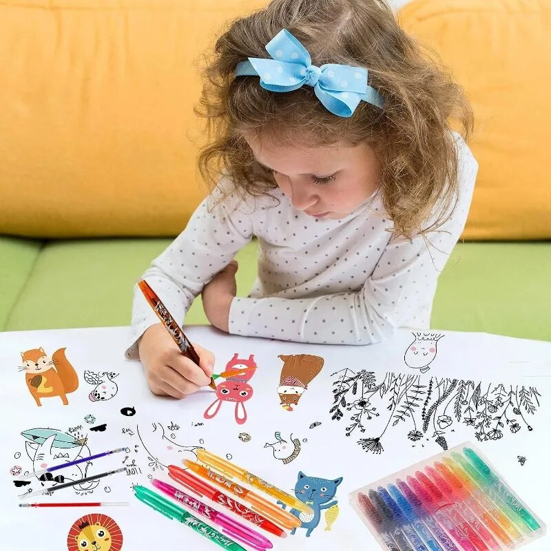 8 krāsu dzēšama gēla pildspalva 0,5 mm Kawaii pildspalvas Studentu daudzkrāsu rakstīšanas zīmēšanas rīki Biroja skolas piederumi Jauki rakstāmpiederumi