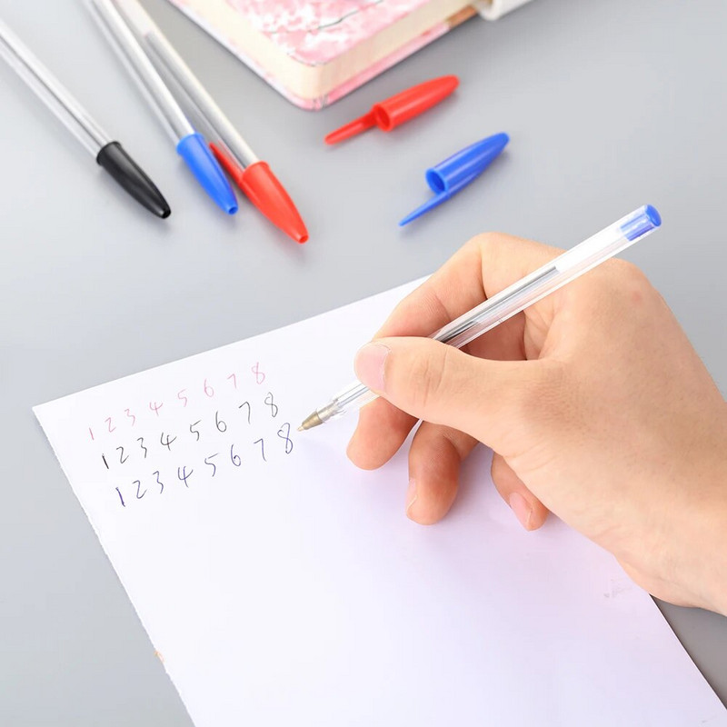 5/10 τμχ Μαύρο Κόκκινο Μπλε στυλό 1,0 χιλιοστών Στυλό Γραφής Φοιτητικό Στυλό Γραφής Σχολική Αξεσουάρ γραφείου