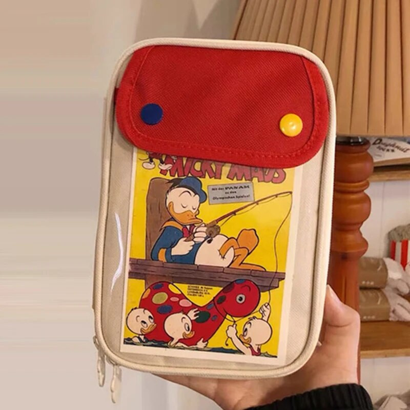 Korejiešu Lielas ietilpības zīmuļu soma Kosmētikas kosmētikas soma skolas kancelejas preces