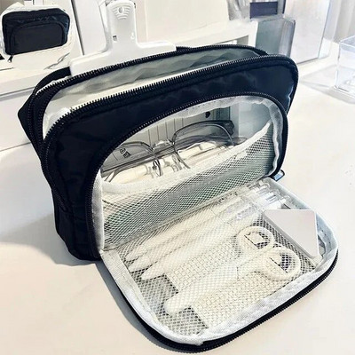 Nešvarus juodas, didelės talpos pieštukų krepšys, estetiškas mokyklinis dėklas, raštinės reikmenų laikiklis, krepšys berniukams ir mergaitėms, mokykliniai reikmenys