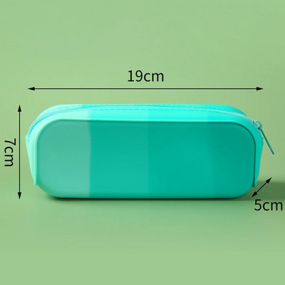 Μονόχρωμη θήκη για στυλό Αδιάβροχη μολυβοθήκη σιλικόνης Μεγάλης χωρητικότητας Κουτί γραφικής ύλης Πολύχρωμο μαλακό εκπαιδευτικό προμήθειες ανθεκτικό