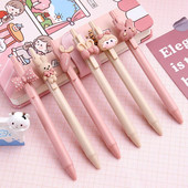 Pink Cute Ballpoint Pen Kawaii Learn Stationery Test Στυλό πίεσης Σχολικά είδη Αξεσουάρ γραφείου канцелярия Caneta ручка