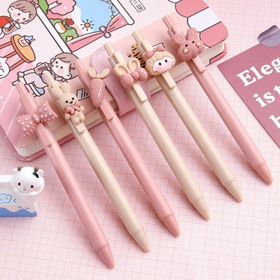 Pink Cute Ballpoint Pen Kawaii Learn Stationery Test Στυλό πίεσης Σχολικά είδη Αξεσουάρ γραφείου канцелярия Caneta ручка