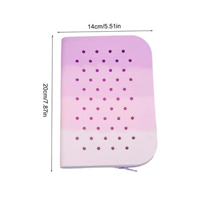 Τρύπες Μαλακή μολυβοθήκη σιλικόνης Σχολικό φερμουάρ στυλό μεγάλης χωρητικότητας χαρτικά τσάντα αποθήκευσης μακιγιάζ Organizer Παιδικό δώρο