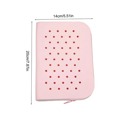 Τρύπες Μαλακή μολυβοθήκη σιλικόνης Σχολικό φερμουάρ στυλό μεγάλης χωρητικότητας χαρτικά τσάντα αποθήκευσης μακιγιάζ Organizer Παιδικό δώρο